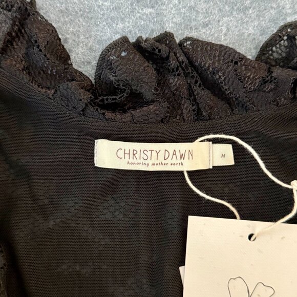 Christy Dawn Marion Dress in Black Velvet and Lace Size M NWT - Picture 3 of 5